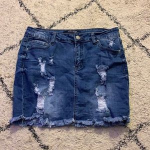 jean skirt